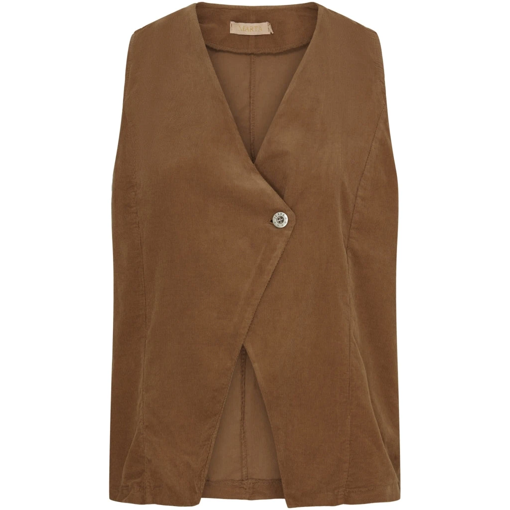 Marta Du Chateau Dame Vest MdcHortense 86188 - DarkCamel4741