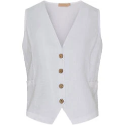 Marta Du Chateau Dame Vest MdcKatarine 86331 - White