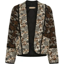 Marta Du Chateau MdcJeanne Dame Jakke 24536 - Dark Brown/Beige