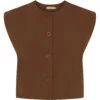 Marta Du Chateau Dame Vest MdcSmilla 3955 - Dark Brown