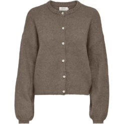ONLY DAME CARDIGAN ONLISABELLA - Walnut Melange