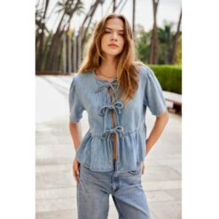 ONLY DAME SHIRT ONLNOELLE - Light Blue Denim
