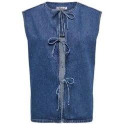 ONLY DAME VEST ONLDORSE - Medium Blue Denim