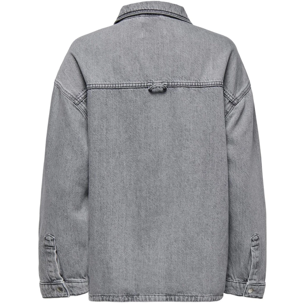 ONLY Dame Skjorte ONLEMMIE - Medium Grey Denim - Billede 2