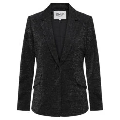 ONLY Dame Blazer ONLALYA - Black W. SILVER LUREX