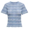 ONLY Dame Bluse ONLANNASOFIA - Forever Blue Stripes Cloud Dancer