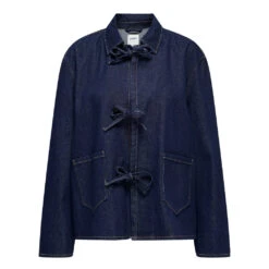 ONLY Dame Jakke ONLTHILLE - Dark Blue Denim Rinse