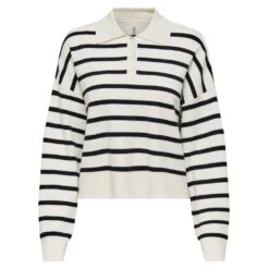 ONLY Dame Polo ONLLUCY - Cloud Dancer Black