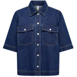 ONLY Dame Skjorte ONLBELLE - Dark Blue Denim