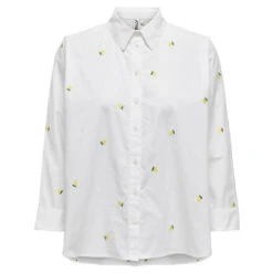 ONLY Dame Skjorte ONLNEW - Bright White Lemon