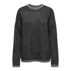 ONLY Dame Strik ONLSILMA - Dark Grey Melange Light Grey Melange