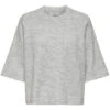ONLY Dame Strik ONLSIMONI - Light Grey Melange