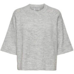 ONLY Dame Strik ONLSIMONI - Light Grey Melange