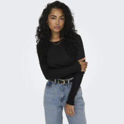 ONLY Dame Top ONLCARLOTTA - Black