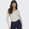 ONLY Dame Top ONLCARLOTTA - Pumice Stone