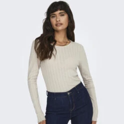 ONLY Dame Top ONLCARLOTTA - Pumice Stone