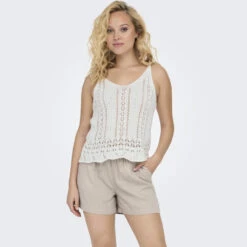 ONLY Dame Top ONLLYZET - Cloud Dancer