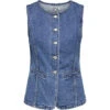 ONLY Dame Vest ONLGIULINA - Medium Blue Denim