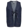 ONLY Dame Vest ONLIDA - Dark Blue Denim