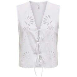 ONLY Dame Vest ONLLOU - Bright White