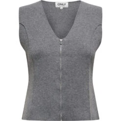 ONLY Dame Vest ONLTRINITYLIFE - Dark Grey Melange
