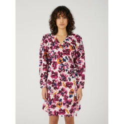 Object Dame Kjole OBJANNIE - Begonia Pink Flower