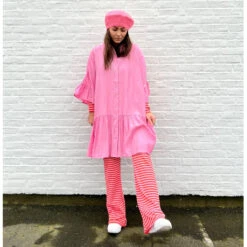 Object Dame Kjole OBJTILIA - Begonia Pink White