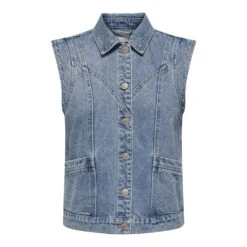 Only Dame Vest ONLKENNEDY - Medium Blue Denim