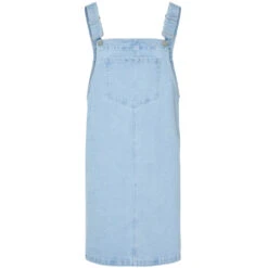 PIECES DAME DENIMKJOLE PCMONICA - Light Blue Denim