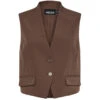 PIECES DAME VEST PCNIMORA - Chocolate Martini