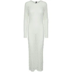 PIECES X DITTE ESTRUP X CILLE FJORD PCGAYA LACE DRESS - Cloud Dancer