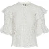 PIECES Dame Bluse PCLYKKE - Bright White