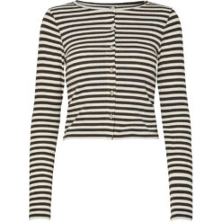 PIECES Dame Cardigan PCLAYA - Chicory Coffee Coconut Milk