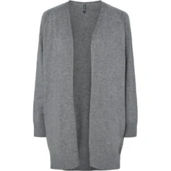 PIECES Dame Cardigan PCNATALIE - Medium Grey Melange