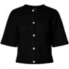 PIECES Dame Cardigan PCSILLY - Black