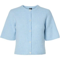 PIECES Dame Cardigan PCSILLY - Cashmere Blue MELANGE