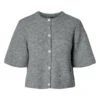 PIECES Dame Cardigan PCSILLY - Medium Grey Melange