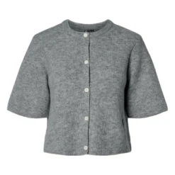 PIECES Dame Cardigan PCSILLY - Medium Grey Melange