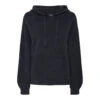 PIECES Dame Hoodie PCPIKO - Maritime Blue Melange