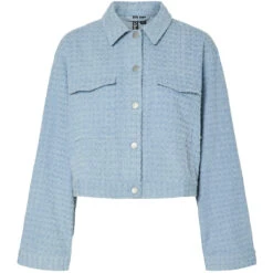 PIECES Dame Jakke PCJACY - Light Blue Denim