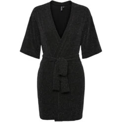 PIECES Dame Kimono PCLINA - Black