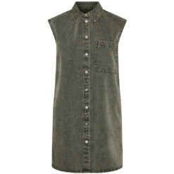 PIECES Dame Kjole PCABBI - Light Grey Melange