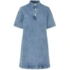 PIECES Dame Kjole PCKENYA - Medium Blue Denim
