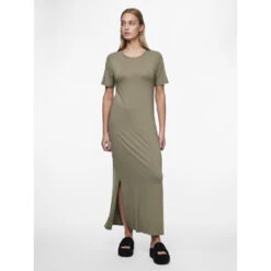 PIECES Dame Kjole PCSOFIA - Deep Lichen Green