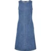 PIECES Dame Kjole PCTIFFANY - Medium Blue Denim