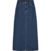 PIECES Dame Nederdel PCABBI - Medium Blue Denim
