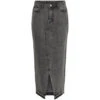 PIECES Dame Nederdel PCNORA - Grey Denim