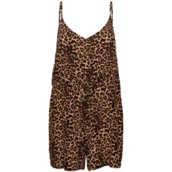 PIECES Dame Playsuit PCNYA - Black Leo