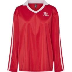 PIECES Dame Polo PCGRACE - High Risk Red Pink-a-boo Stripe