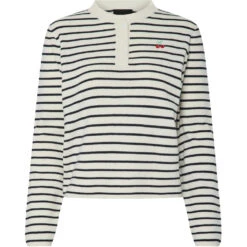 PIECES Dame Polo PCSENNA - Cloud Dancer Maritime Blue